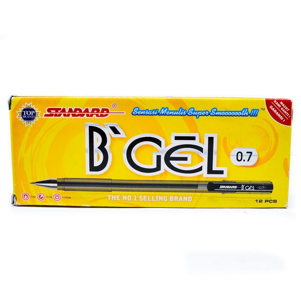 BOLPEN 0.7 HITAM STANDARD B GEL