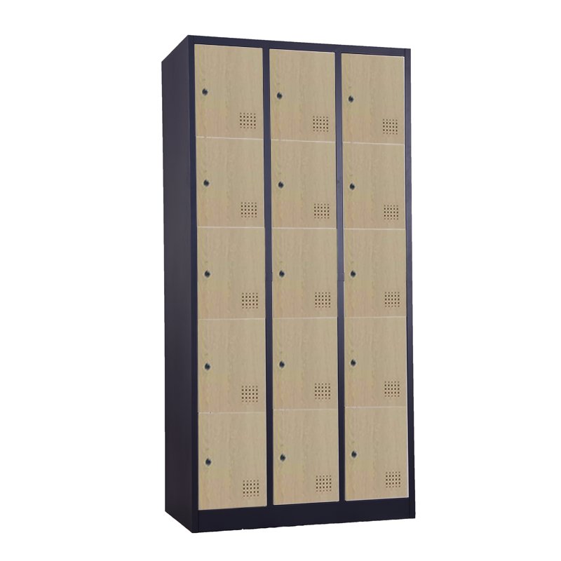 TIGER LOCKER 15 PINTU CC-C15T WOOD BLACK