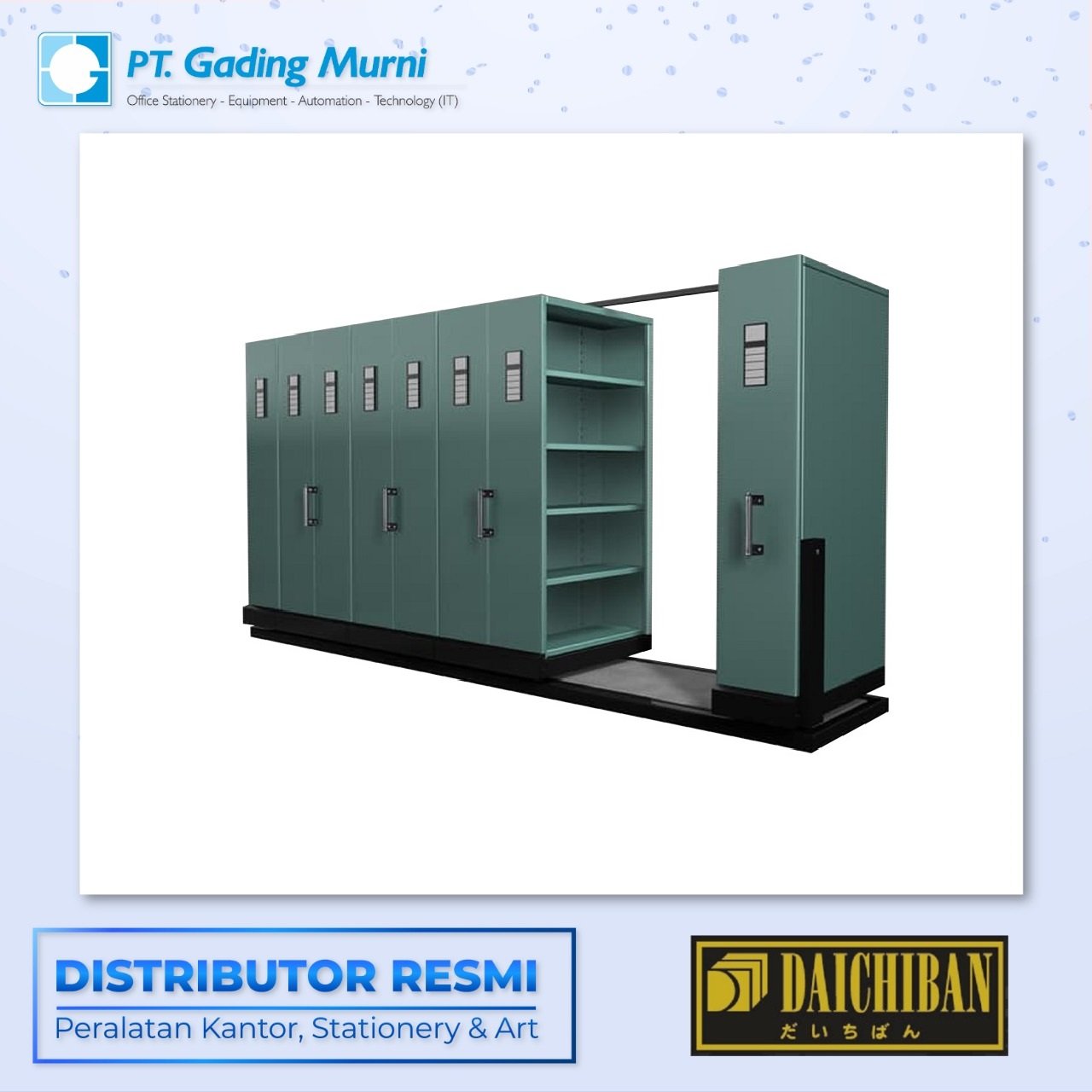 DAICHIBAN LMF-220-8 MOBILE FILE LEMARI ARSIP DORONG-1