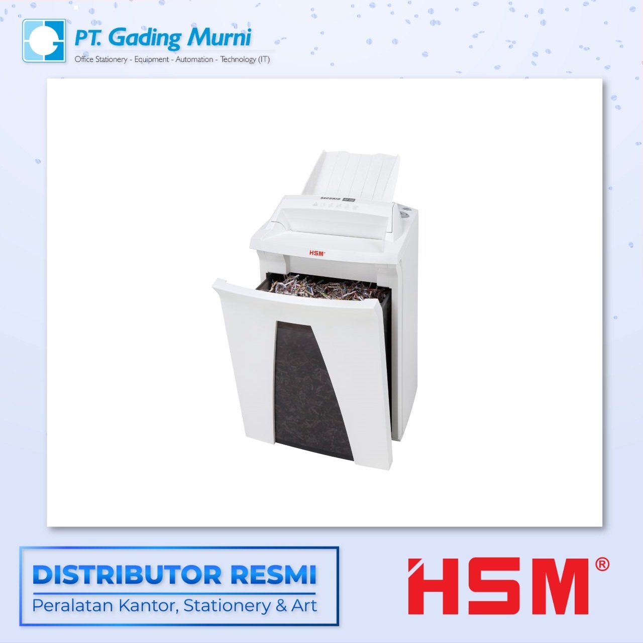 HSM SECURIO MESIN PENGHANCUR KERTAS AF 150 CROSS CUT 4.5 X 30 MM