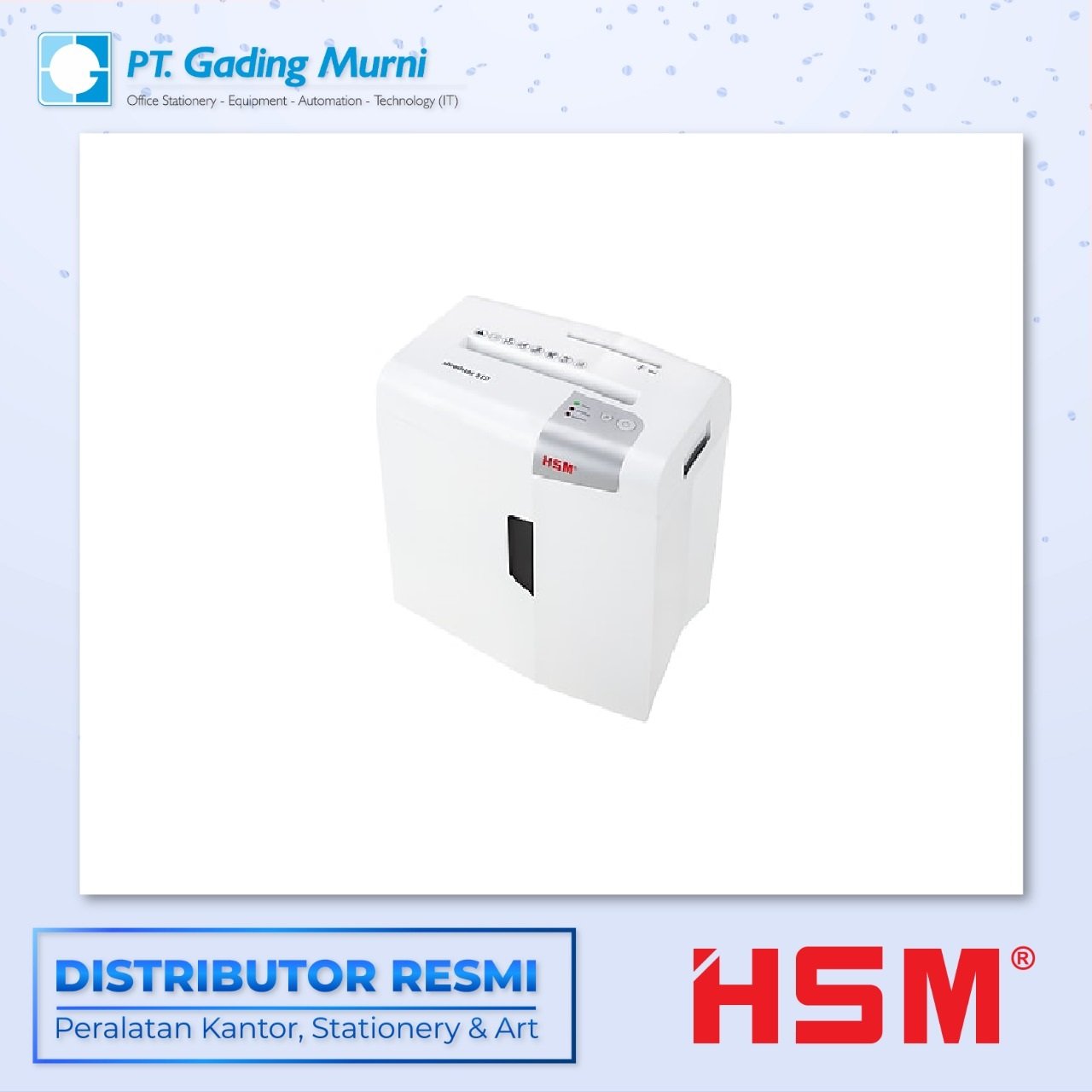 HSM S10 STRIP CUT 6.0 MM PENGHANCUR KERTAS