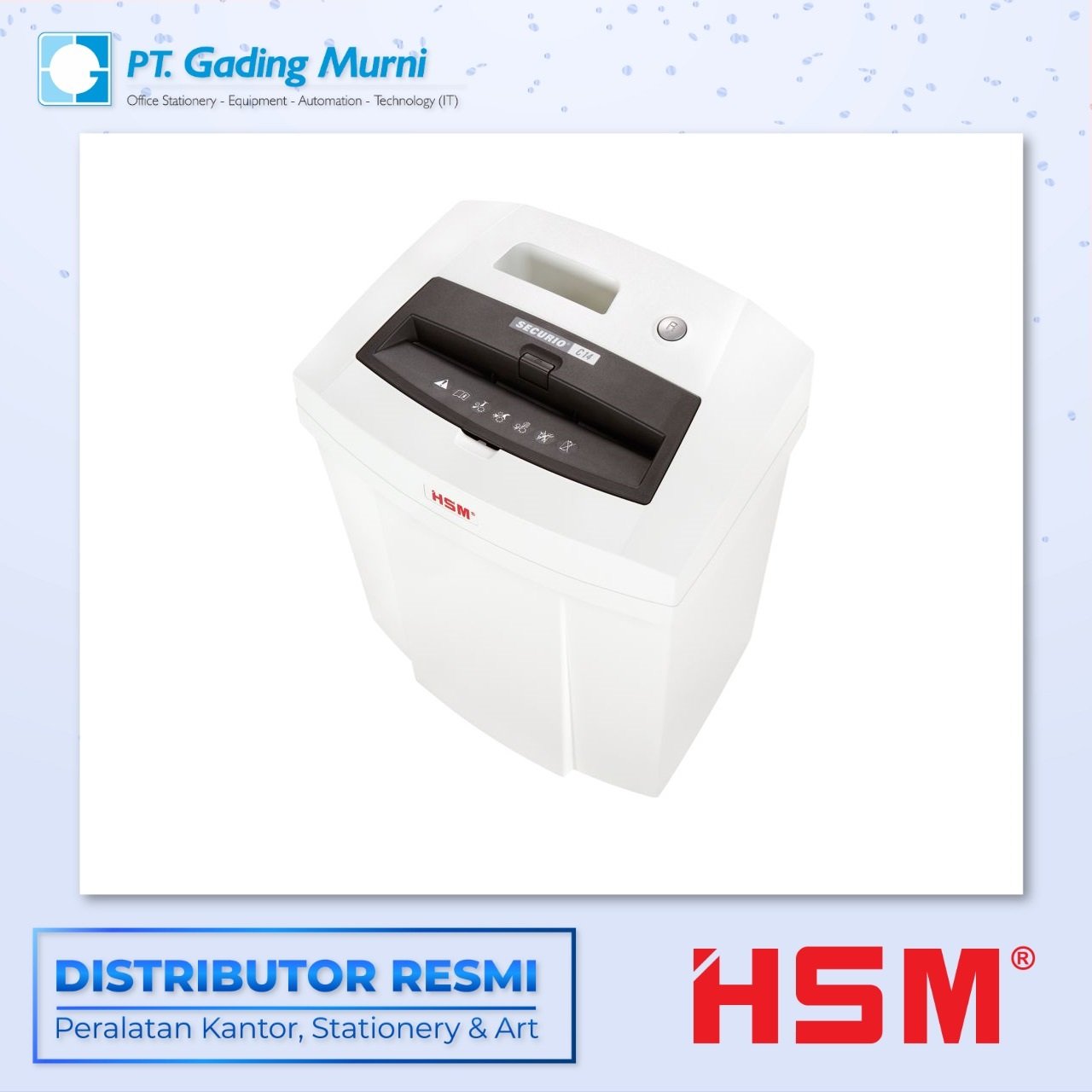 HSM SECURIO MESIN PENGHANCUR KERTAS C14 CROSS CUT 4 X 25MM