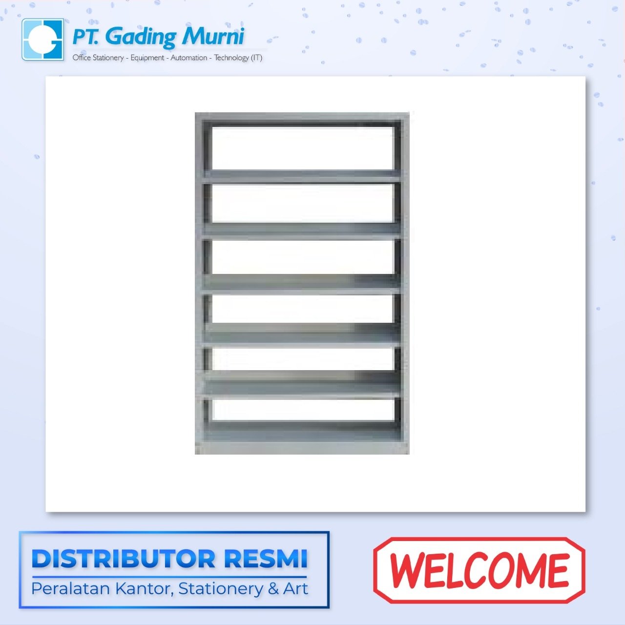 WELCOME STEEL BOOK SHELF WBS-A