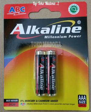 Baterai ALKALINE AAA-2 LR 03 ABC