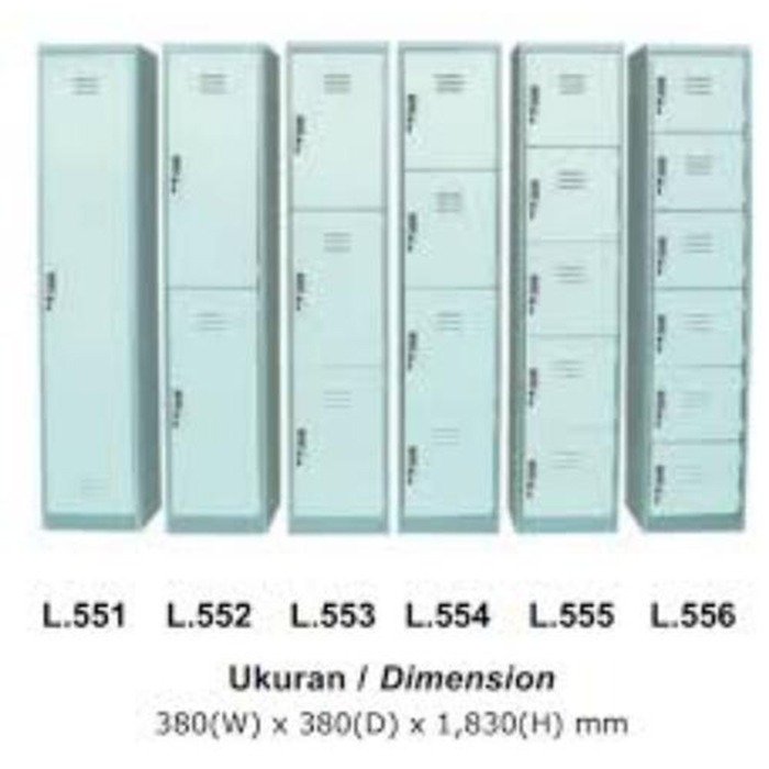 LION STEEL LOCKER 3 PINTU L 553
