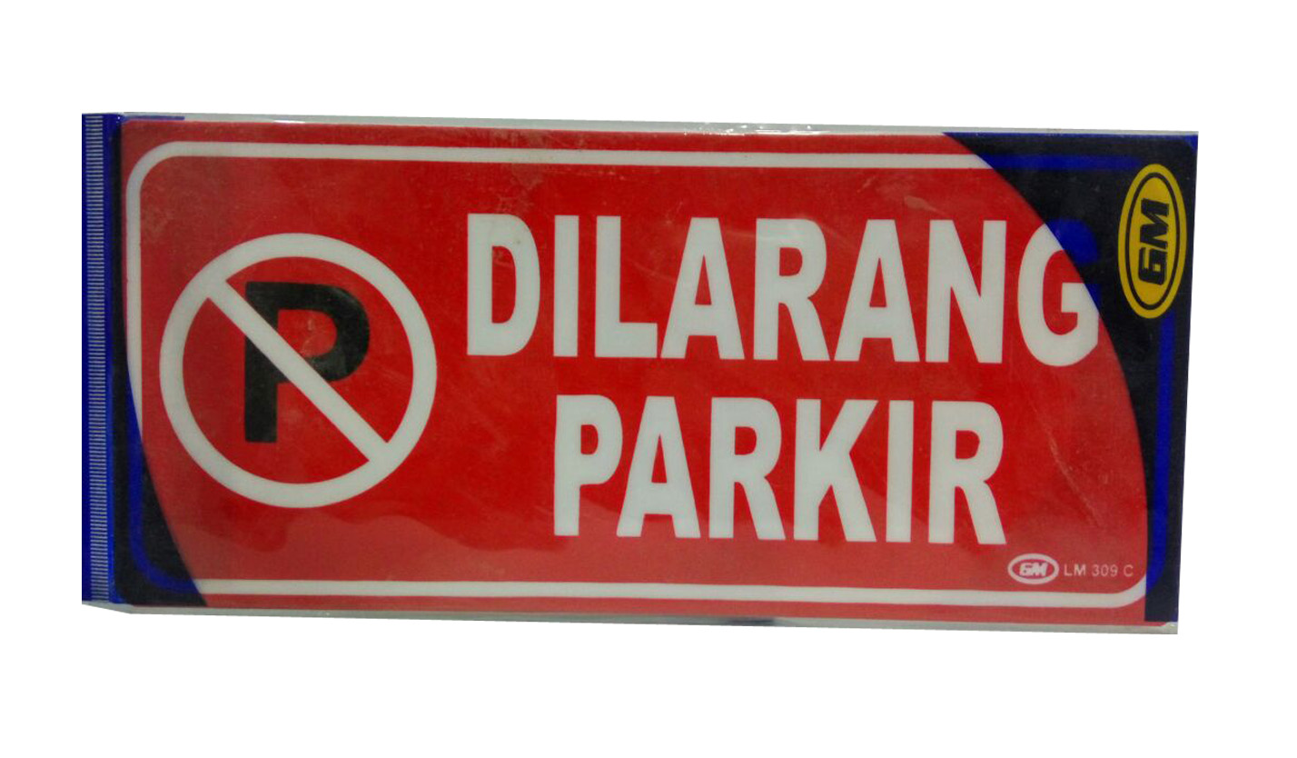 LABEL MEDIUM WARNA DILARANG PARKIR